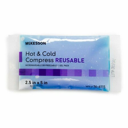 MCKESSON Cold and Hot Compress Pack, Reusable, 2-1/2 x 5 Inch 16-6115
